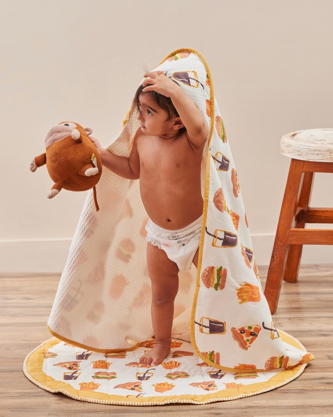 Foodie Hooded Toddler Towel