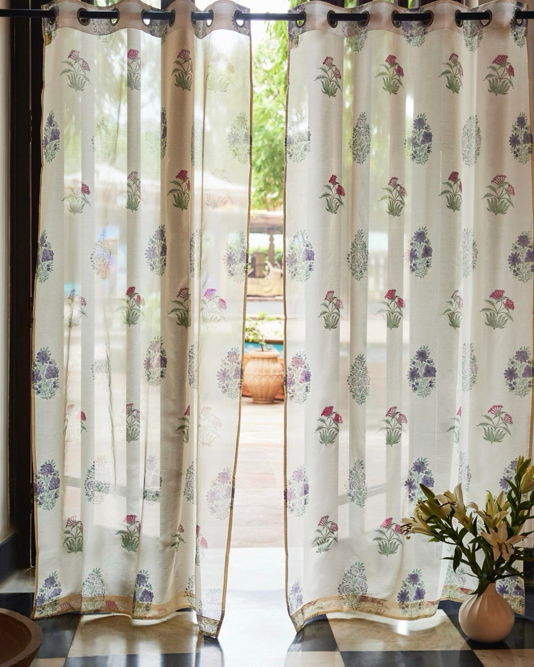 Shaalimar Chanderi Sheer Curtain