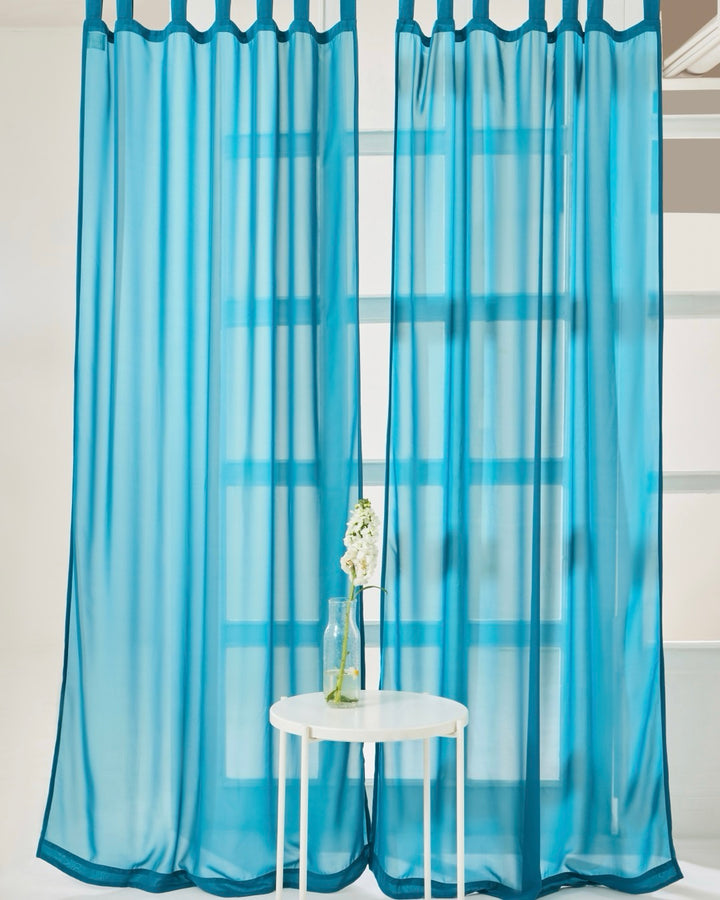 Antwerp Blue Georgette Curtain