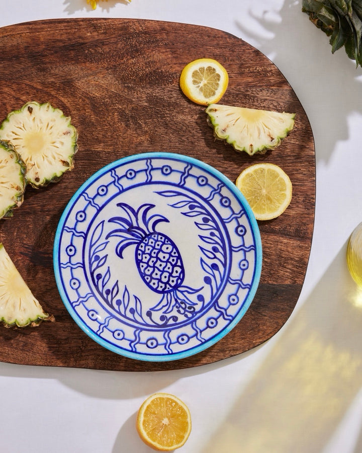 Pineapple Hand Painted Plate