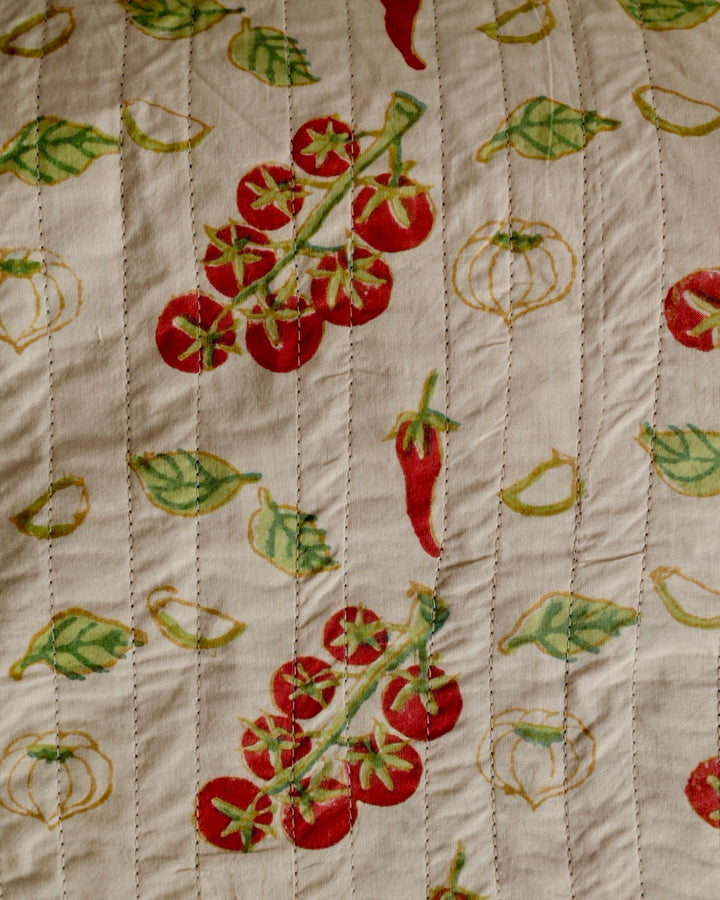 Arrabiata Block Printed Placemats and Napkins
