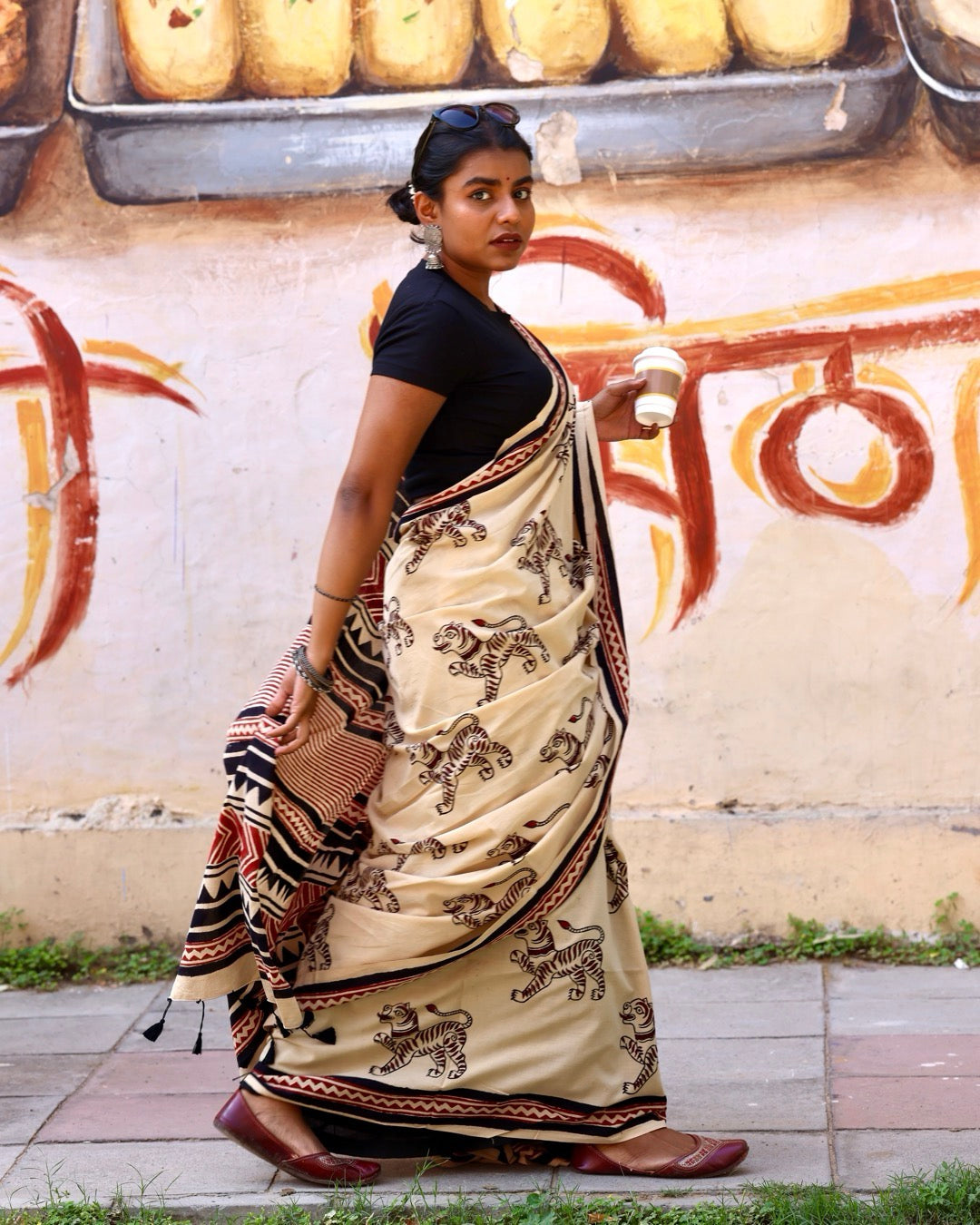 Sherni Bagru Print Saree