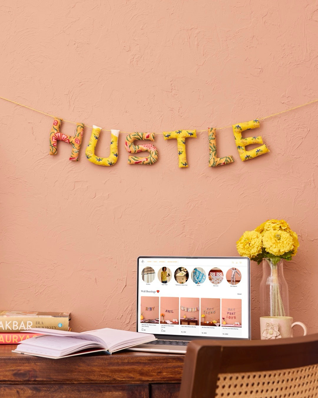 Hustle Fabric Bunting