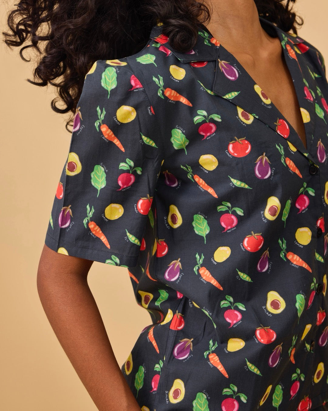Veggies Loungewear Mulmul Pajama Set