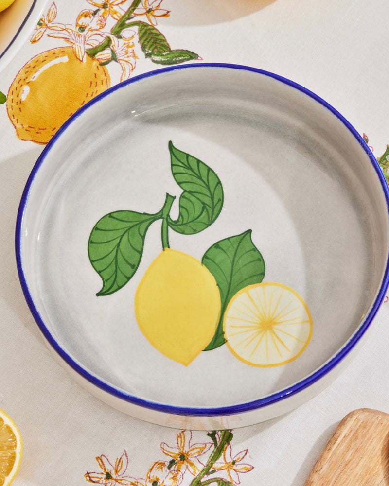 Lemons in Italy Pasta Plate