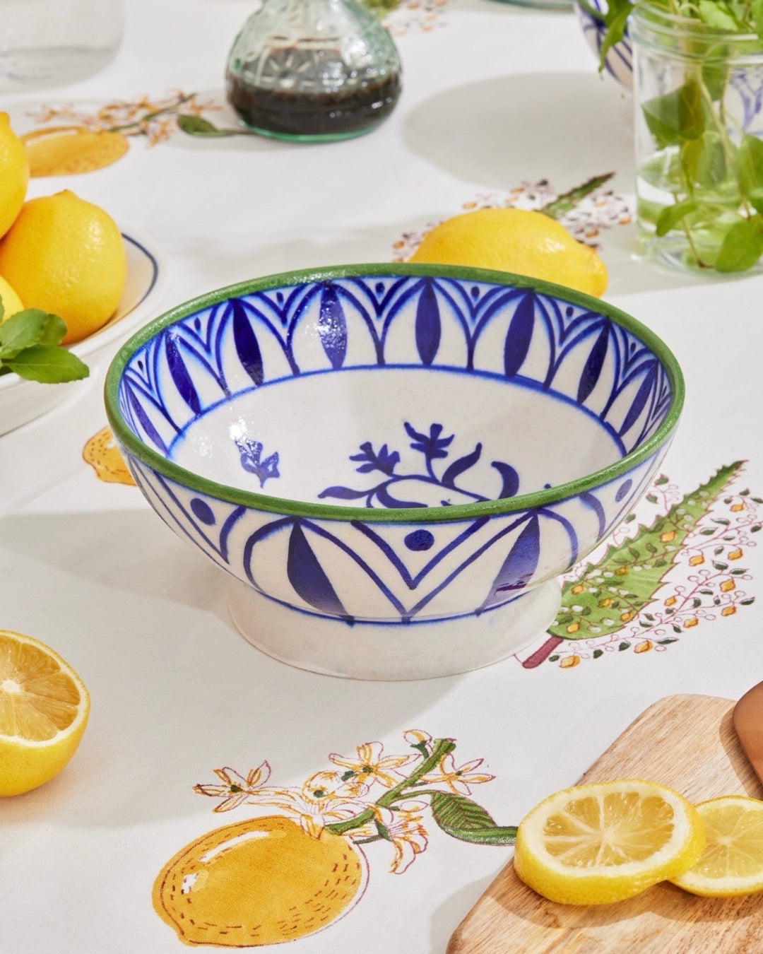 Lemon Hand Painted Bowl (Large)