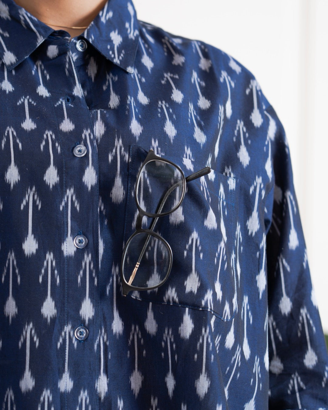 Blue Ikat Shirt