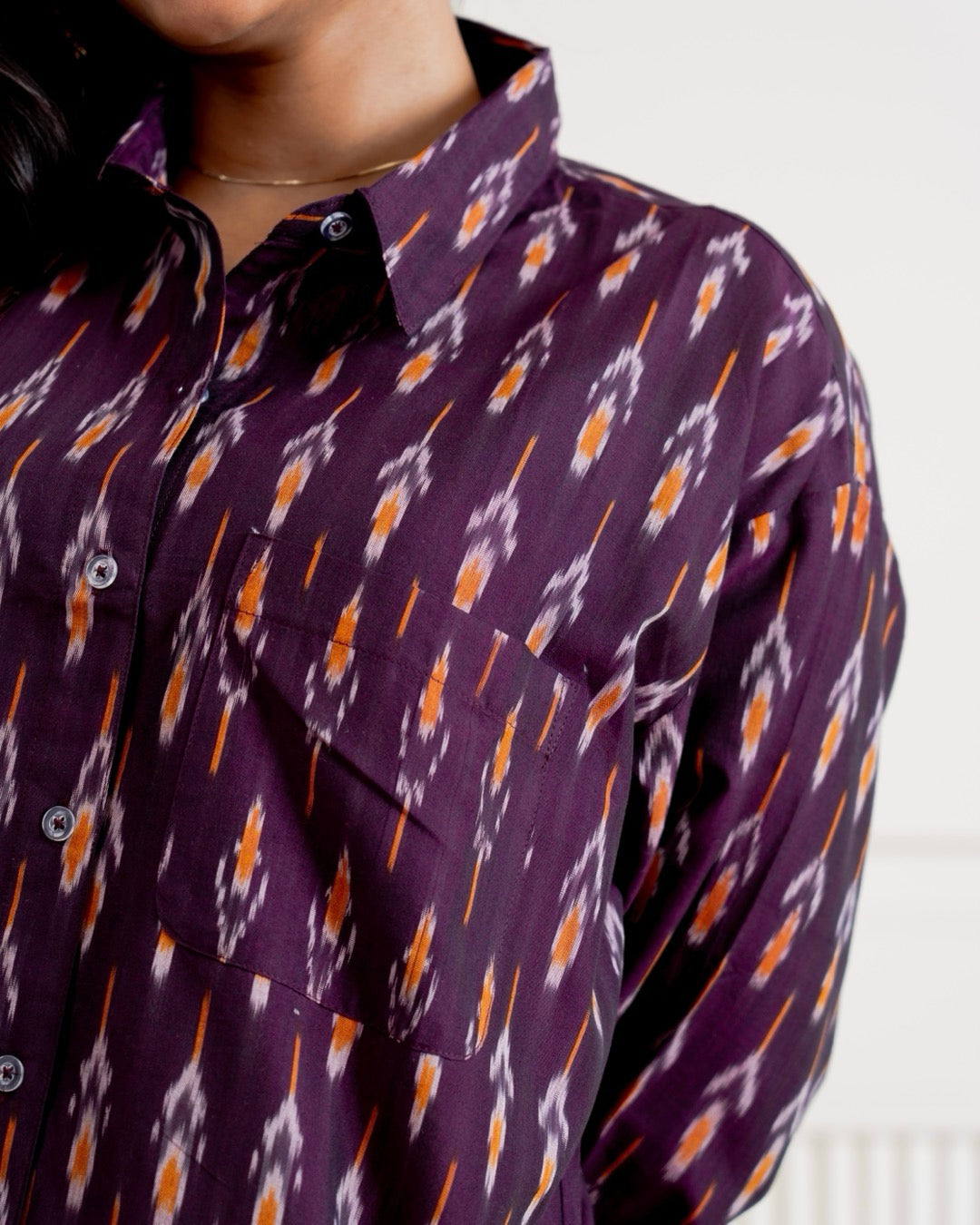 Purple Ikat Shirt