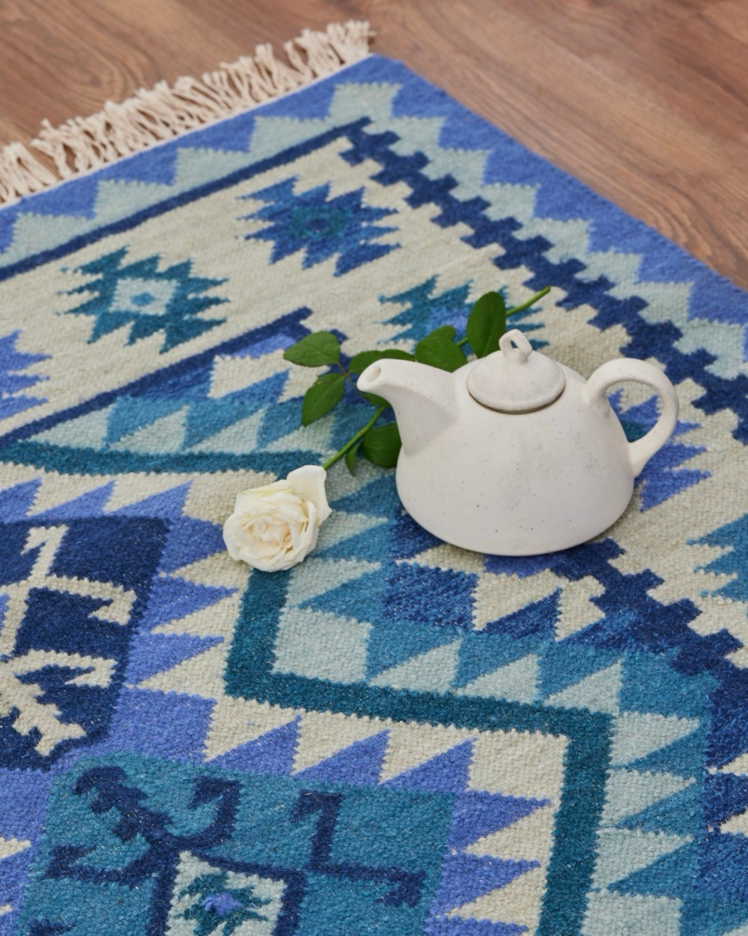 Blue Hues Kilim Rug