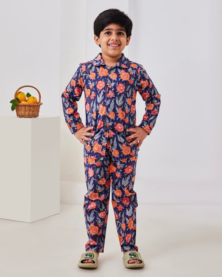 Blue Fields Kids Night Suit