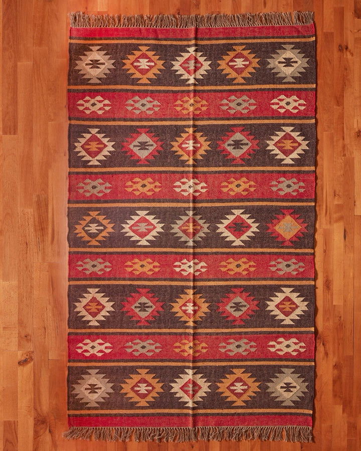 Amber Dusk Jute Kilim Rug