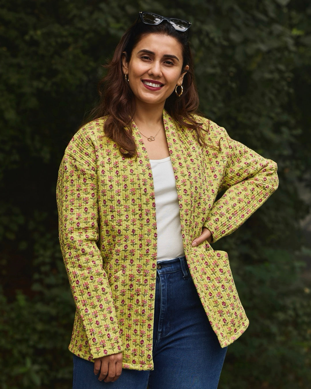 Anaar Jaal Quilted Shrug Jacket