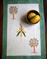 Mango Block Print Tea Towel