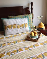 Aamrapali Quilted Block Print Bedcover