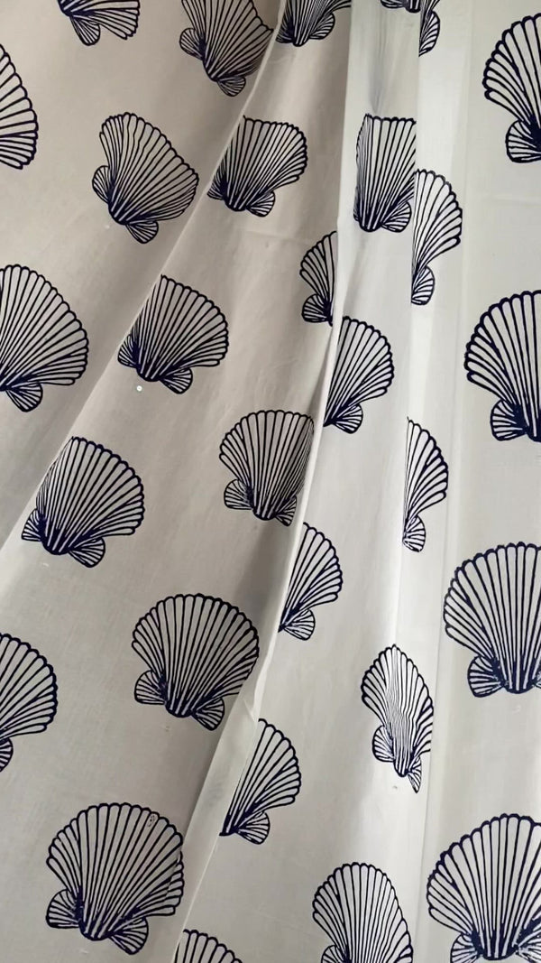 White Sea Shell Curtain
