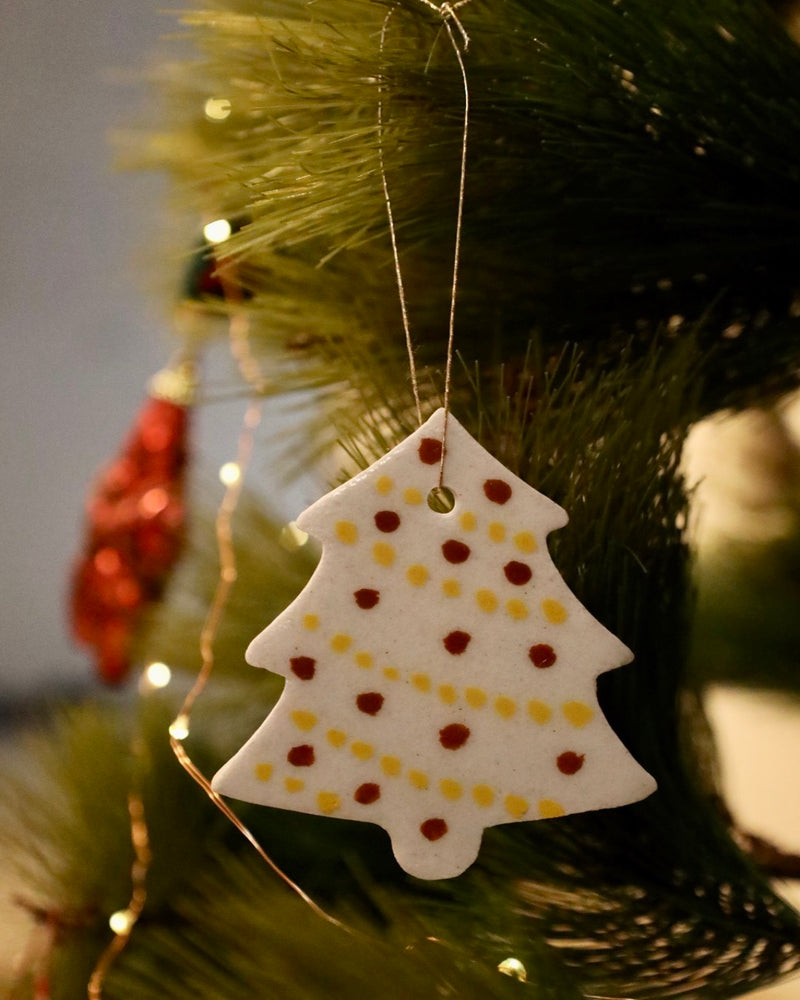 Bandhini Christmas Tree Ornament (Set of 2)