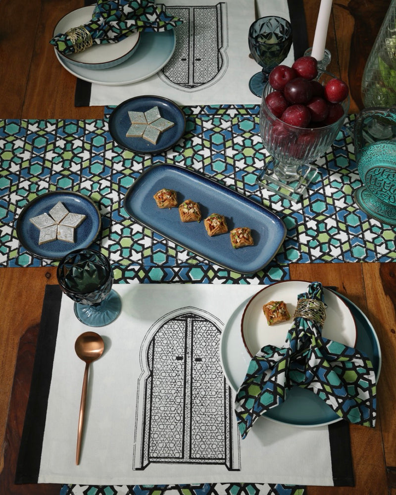 Moroccan Vibes Placemats and Napkins Set