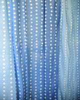 Blue ombre bandhani tie dye fabric