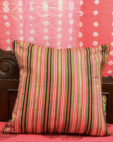 Pink Gold Cotton-Silk Cushion vertical
