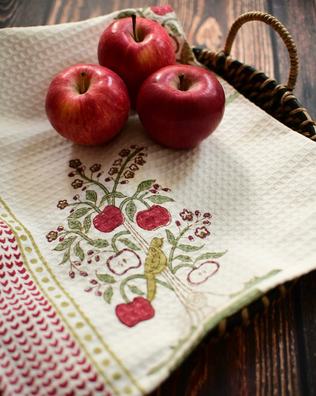 Apple Orchard Tea Towel