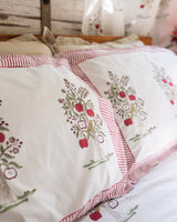 Apple orchard cotton pillow covers 