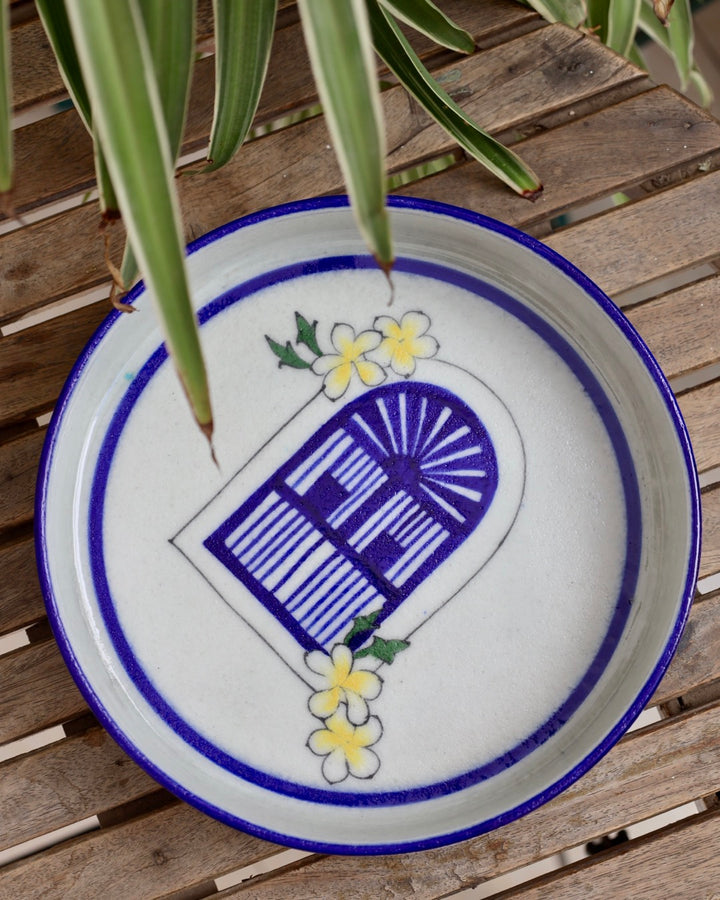 Goan Window Pottery Plate