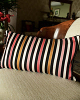 Stripes Mashru Lumbar Cushion - Rihaa