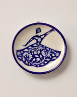 Blue Pottery Dervish Wall Plate