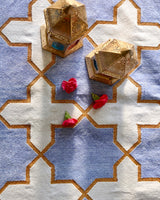 Lavender Gold Moroccan Tiles Rug
