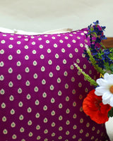 Purple Brocade Cushion