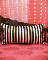 Stripes Mashru Lumbar Cushion Full view